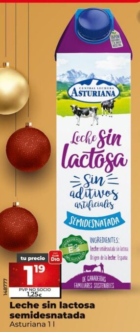 Dia Leche Sin Lactosa Semidesnatada oferta
