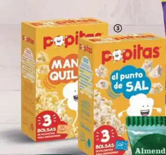Alimerka Palomitas Con Mantequilla u Originales, 100g Pack 3 oferta
