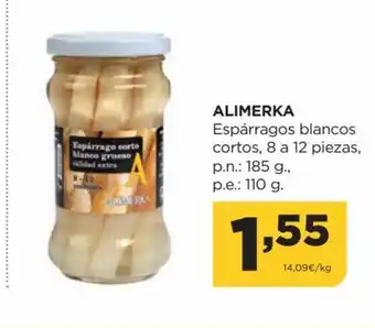 Alimerka Espárragos Blancos Cortos, 8 a 12 Piezas oferta