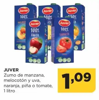 Alimerka Zumo de Manzana, Melocotón y Uva, Naranja, Piña o Tomate, 1 Litro oferta