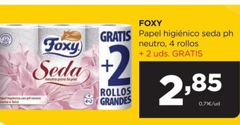 Alimerka Foxy Papel Higiénico Seda Ph Neutro, 4 Rollos oferta