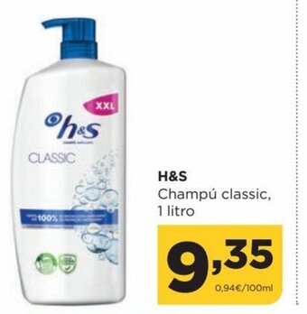 Alimerka H&S Champú Classic, 1 Litro oferta