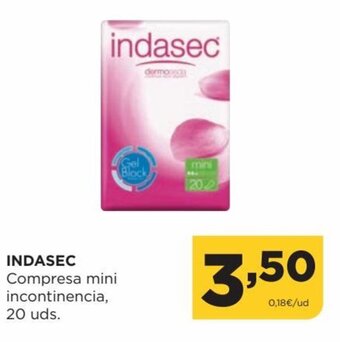 Alimerka Indasec Compresa Mini Incontinencia, 20uds oferta