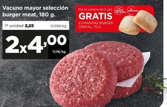 Alimerka Vacuno Mayor Selección Burger Meat, 180g oferta