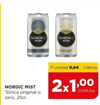 Alimerka Nordic Mist Tónica Original o Zero, 25cl oferta