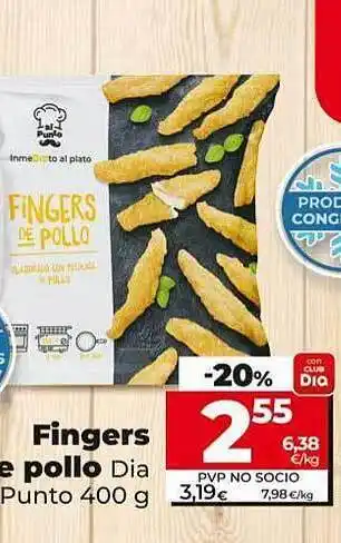 Dia Fingers de pollo dia punto oferta