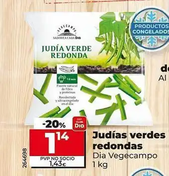Dia Judías verdes redondas dia vegecampo oferta
