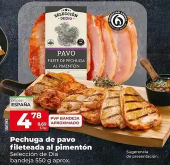 Dia Pechuga de pavo fileteada al pimentón selección de dia oferta