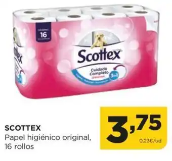 Alimerka Scottex Papel Higiénico Original, 16 Rollos oferta