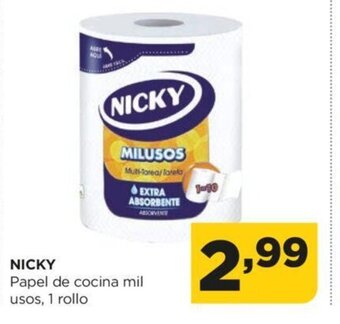 Alimerka Nicky Papel De Cocina Mil Usos, 1 Rollo oferta