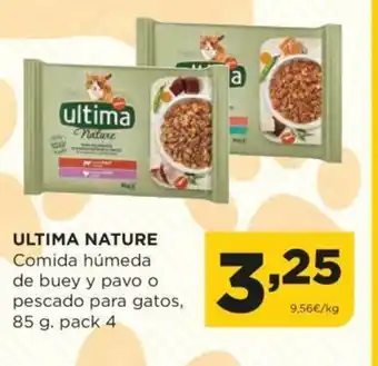 Alimerka Ultima Nature Comida Húmeda De Buey y Pavo o Pescado Para Gatos, 85g pack 4 oferta