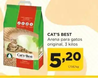 Alimerka Cat's Best Arena Para Gatos Original, 3 Kilos oferta