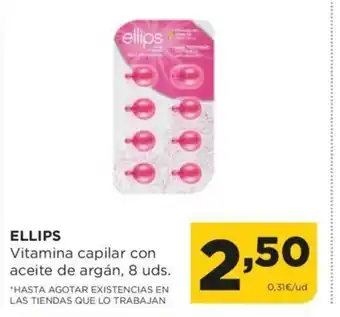 Alimerka Ellips Vitamina Capilar Con Aceite De Argán, 8 uds. oferta