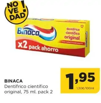 Alimerka Binaca Dentifrico Cientifico Original, 75ml. pack 2 oferta