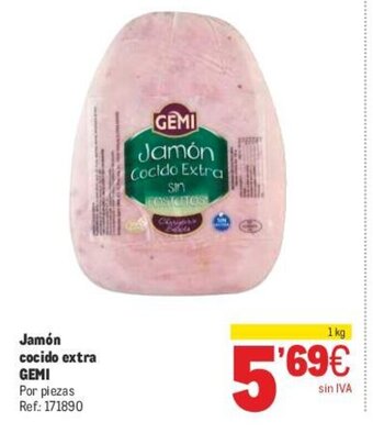 Makro Jamón Cocido Extra Gemi oferta