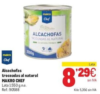 Makro Alcachofas Troceadas Al Natural Makro Chef oferta