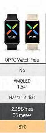 Vodafone Oppo watch free oferta