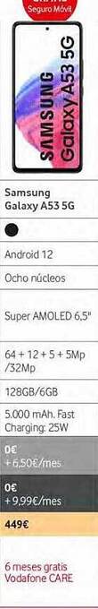 Vodafone Samsung galaxy a53 5g oferta