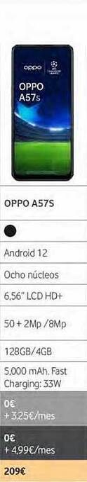 Vodafone Oppo a57s oferta