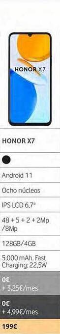 Vodafone Honor x7 oferta