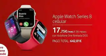 Vodafone Apple watch series 8 cellular oferta