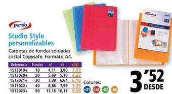 Folder Pardo studio style personalizables oferta