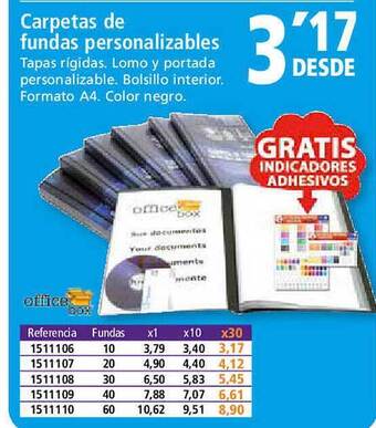 Folder Office box carpetas de fundas personalizables oferta