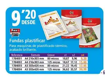 Folder Fixo cover fundas plastificar oferta
