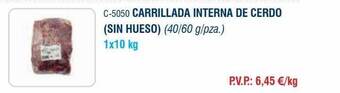 Abordo Carrillada interna de cerdo (sin hueso) oferta