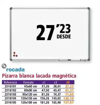 Folder Rosada pizarra blanca lacada magnética oferta
