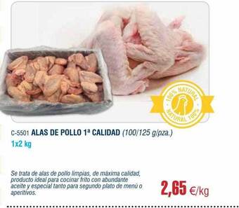 Abordo Alas de pollo 1a calidad oferta