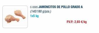Abordo Jamoncitos de pollo grado a oferta