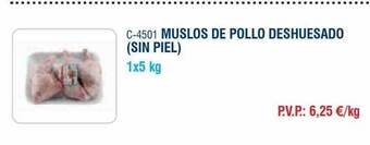 Abordo Muslos de pollo deshuesado (sin piel) oferta