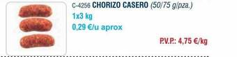 Abordo Chorizo casero oferta
