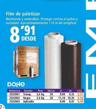 Folder Dohe film de paletizar oferta