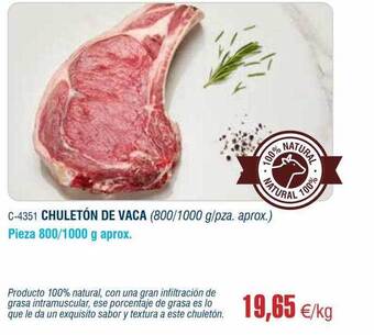 Abordo Chuletón de vaca oferta