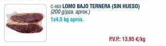 Abordo Lomo bajo ternera (sin hueso) oferta