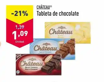 ALDI Château tableta de chocolate oferta