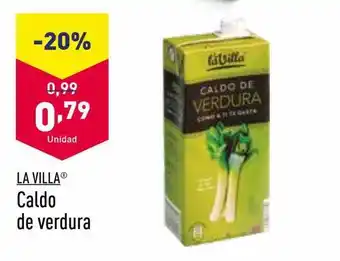ALDI La villa caldo de verdura oferta