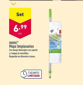 ALDI Unamat mopa limpiasuelos oferta