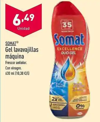 ALDI Somat gel lavavajillas máquina oferta