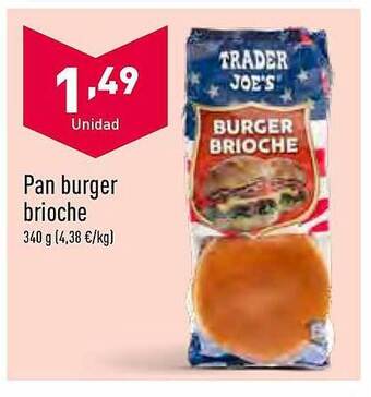 ALDI Pan burger brioche oferta