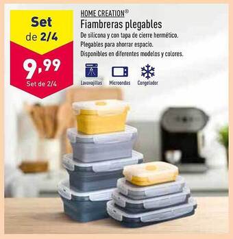 Home creation fiambreras plegables