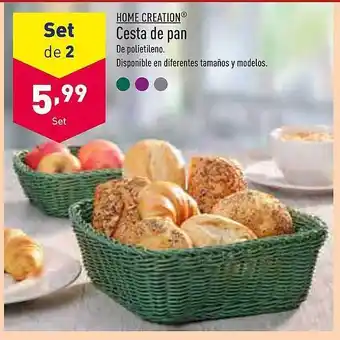 ALDI Home creation cesta de pan oferta