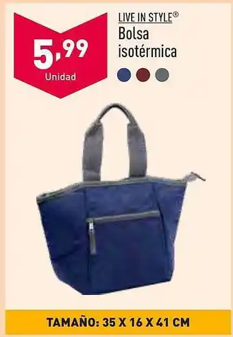 ALDI Live in style bolsa isotérmica oferta