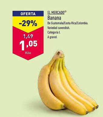 ALDI El mercado banana oferta