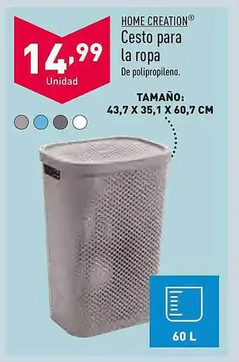 ALDI Home creation cesto para la ropa oferta