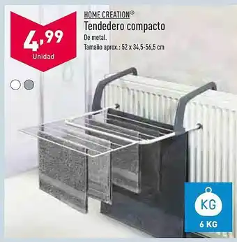 ALDI Home creation tendedero compacto oferta