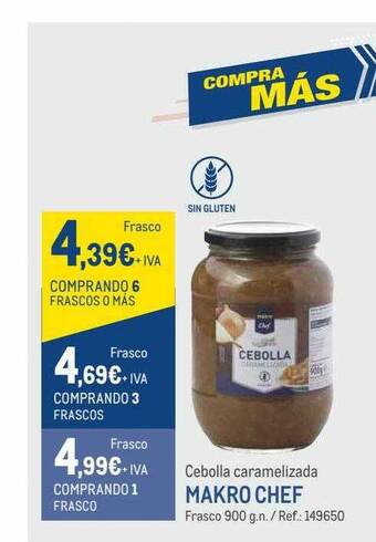 Makro Cebolla caramelizada makro chef oferta