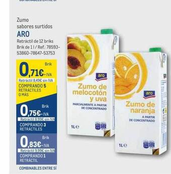 Makro Zumo sabores surtidos aro oferta